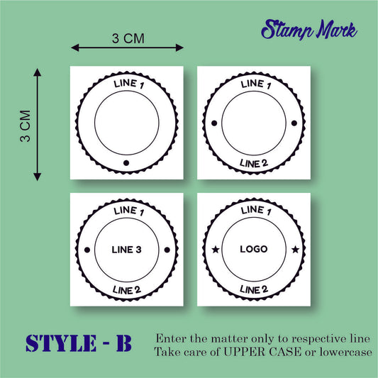 Trodat Square/Round Pre Ink Stamp