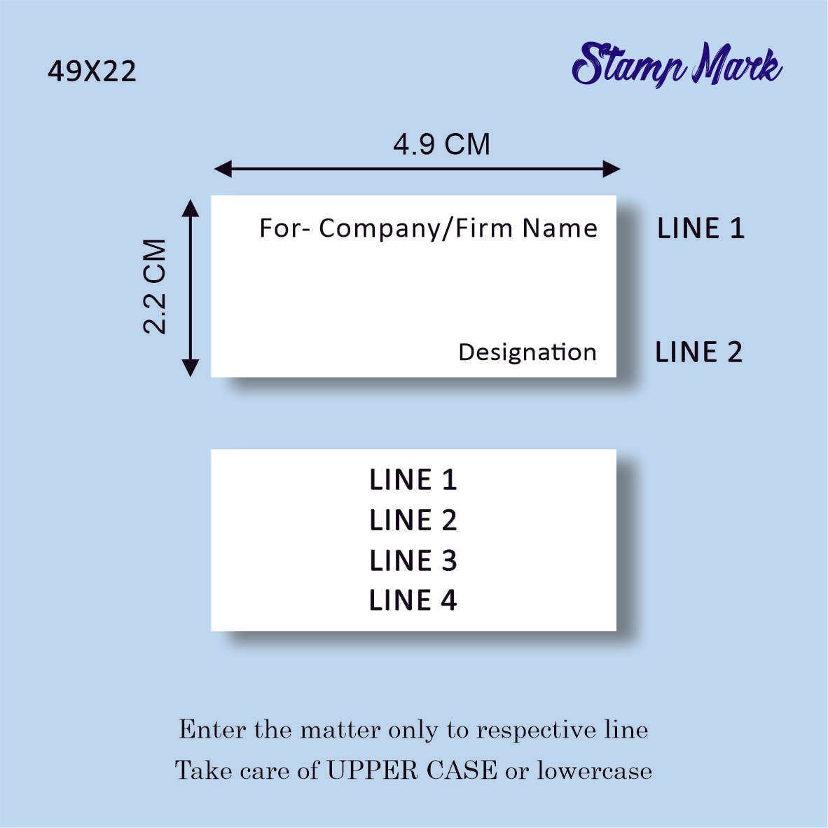 Trodat Rectangle Pre Ink Stamp