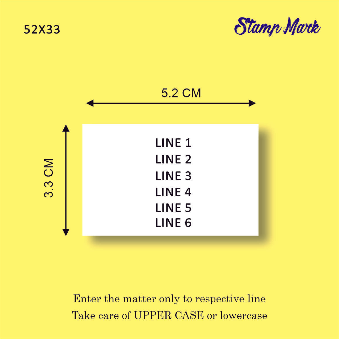 Trodat Rectangle Pre Ink Stamp