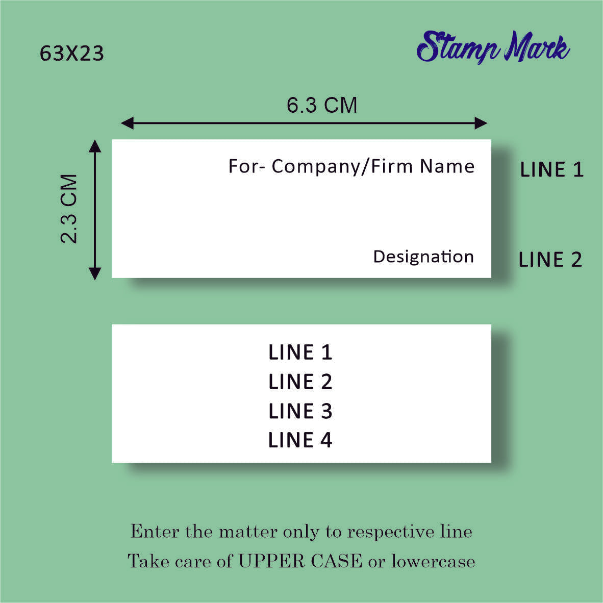 Trodat Rectangle Pre Ink Stamp