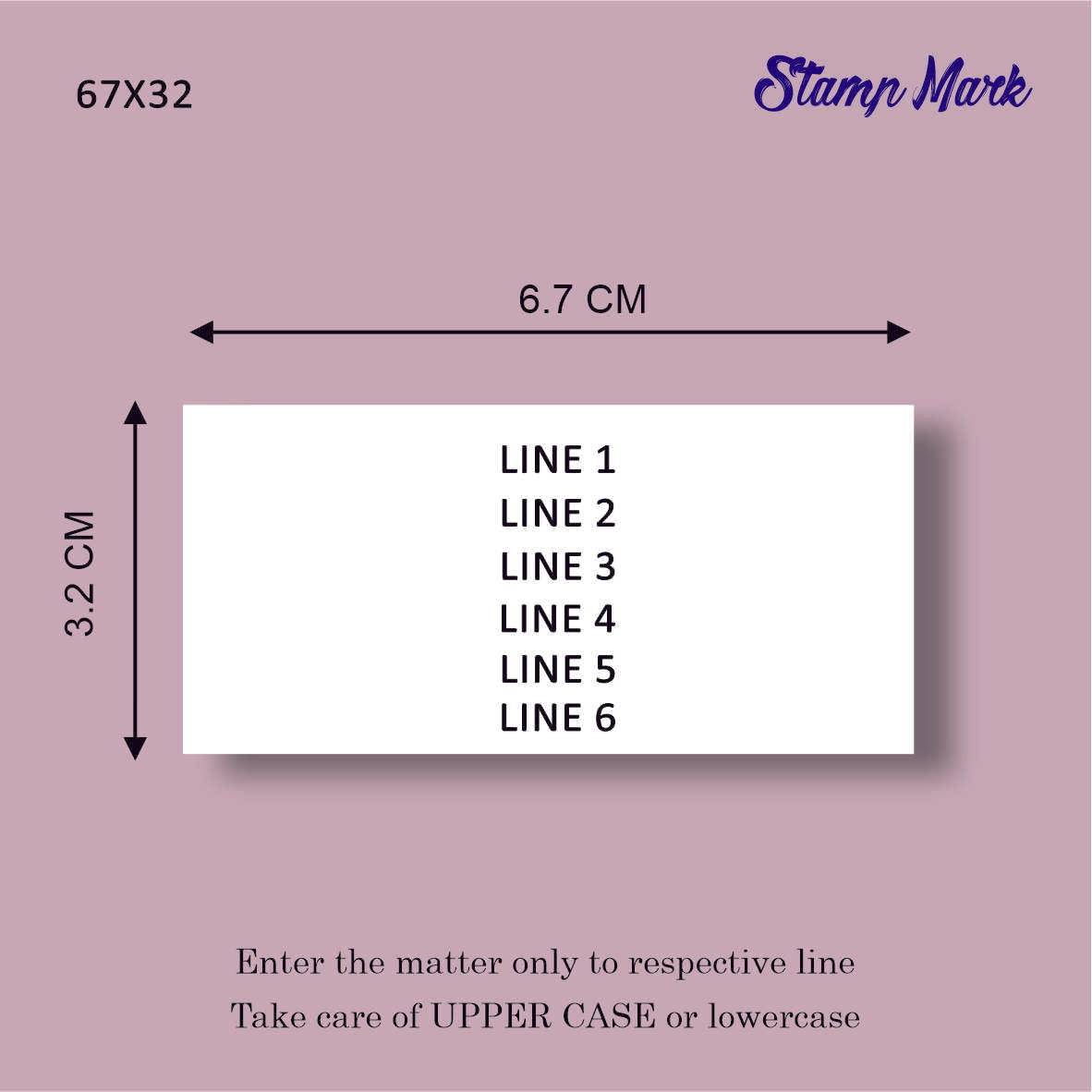 Trodat Rectangle Pre Ink Stamp