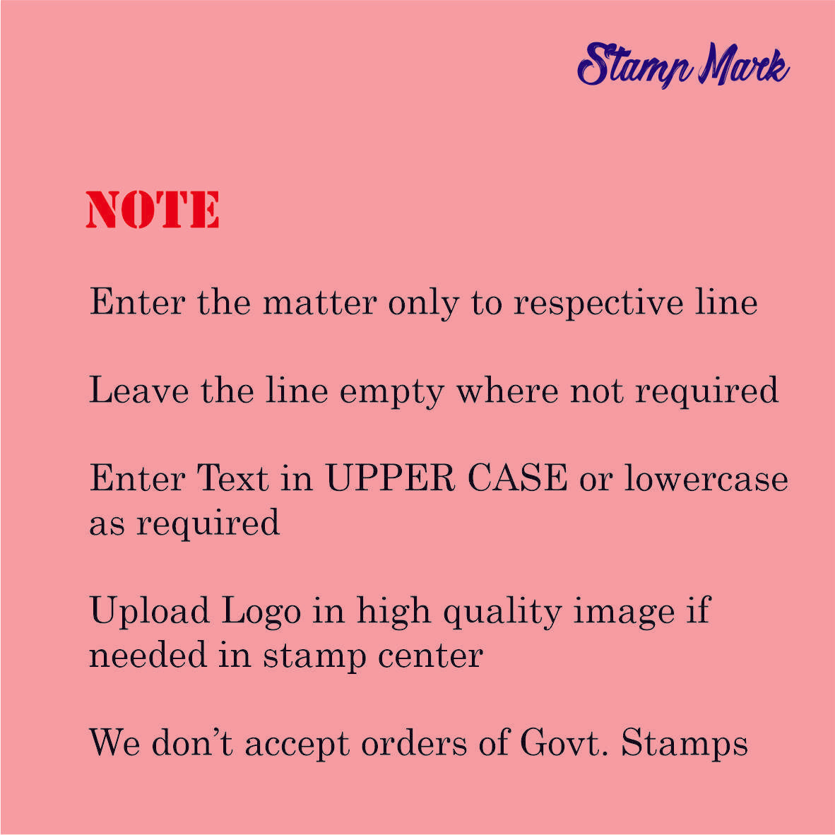 Trodat Square/Round Pre Ink Stamp